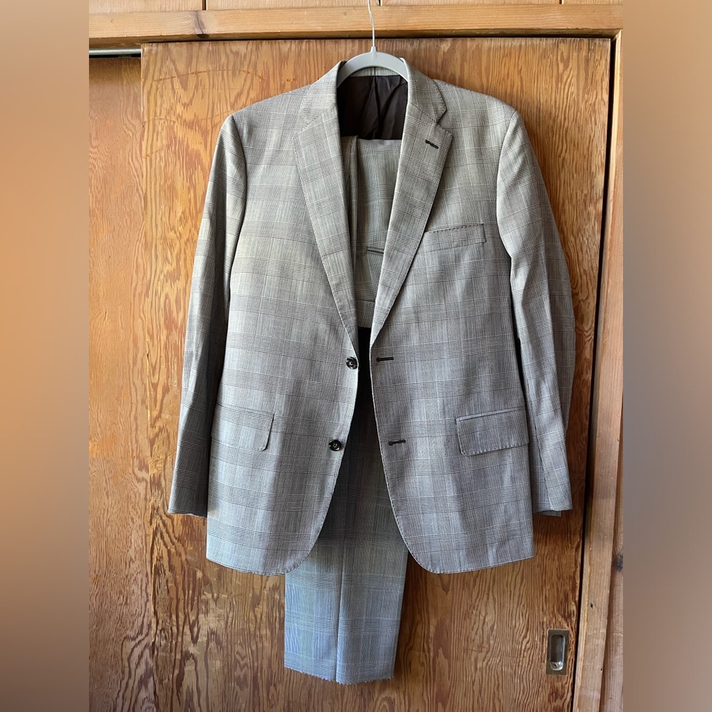 Brooks Brothers FULL SUIT 40R 34W NWT Regent Fit Prince of Wales Check